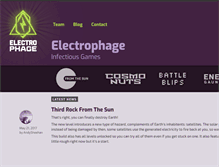 Tablet Screenshot of electrophage.com